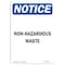 Signmission OSHA Notice, 7" Height, Non-Infectious Waste Sign, 7" X 5", Portrait OS-NS-D-57-V-15080 - alternate 1